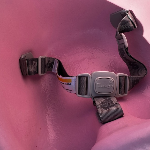 Pink Bumbo Baby Soft Foam Floor Seat w/3 Point Safety Harness NWB - Picture 3 of 7